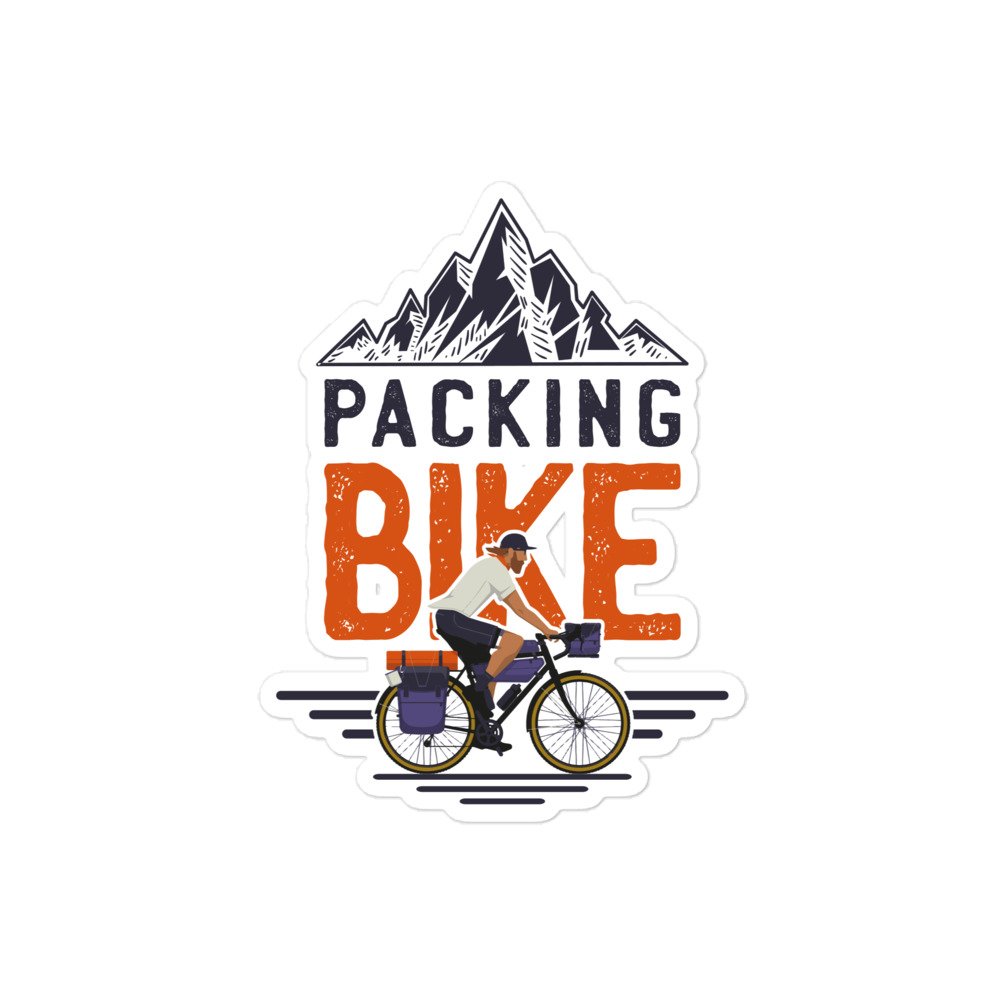 Pegatina Tuning JDM "Berg Hill Outdoor Bike" – Calcomanía Escena De Montaña Y Bicicleta Para Coche O Camión